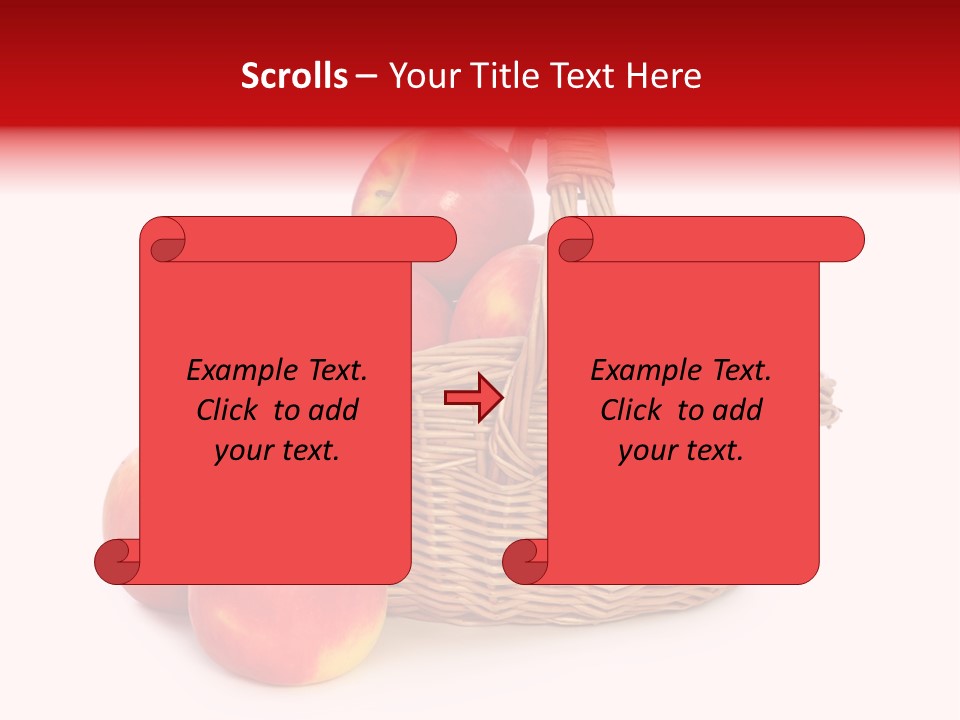 Apples Shot White PowerPoint Template