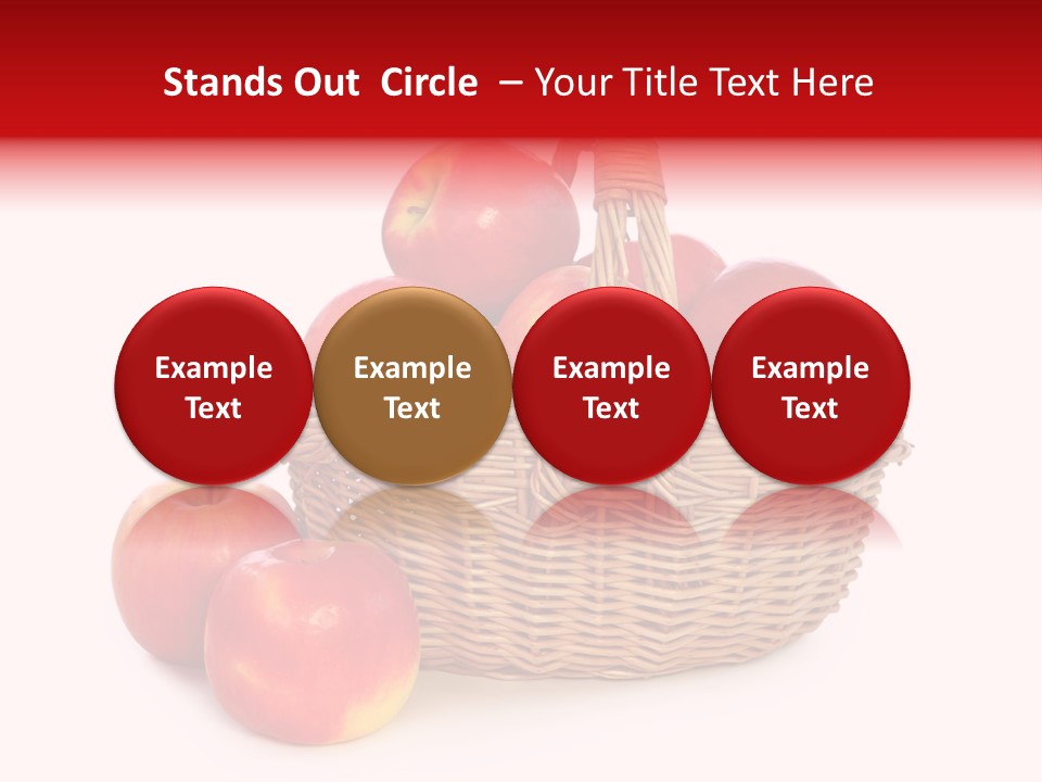 Apples Shot White PowerPoint Template