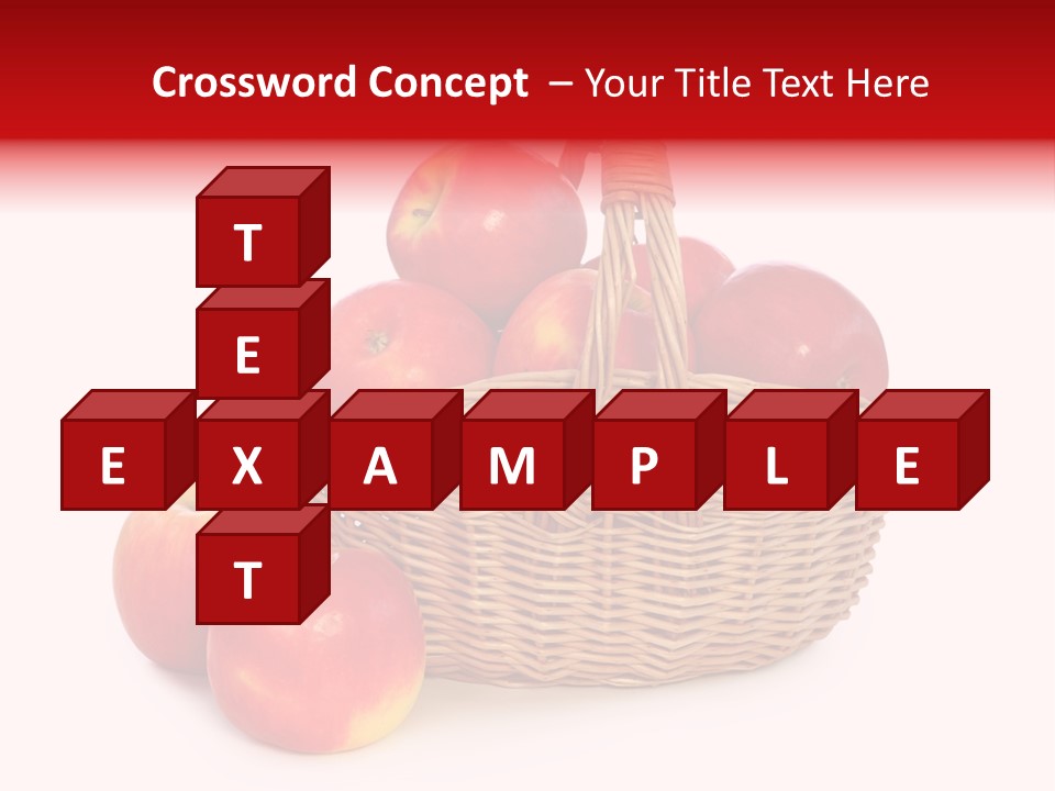 Apples Shot White PowerPoint Template