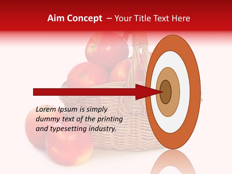 Apples Shot White PowerPoint Template