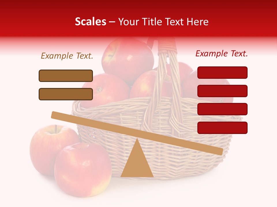 Apples Shot White PowerPoint Template