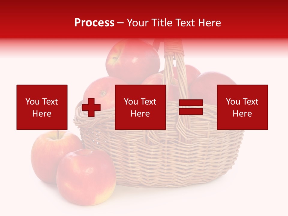 Apples Shot White PowerPoint Template