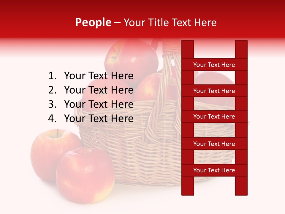 Apples Shot White PowerPoint Template