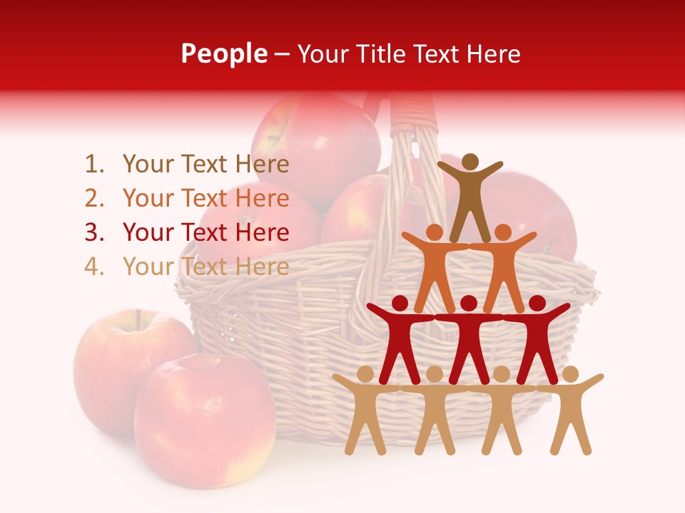Apples Shot White PowerPoint Template