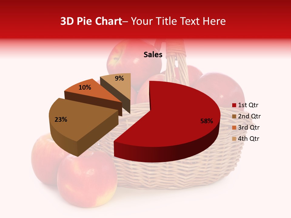 Apples Shot White PowerPoint Template