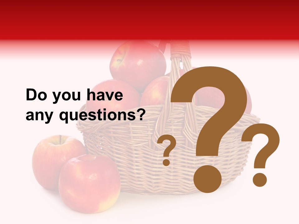 Apples Shot White PowerPoint Template