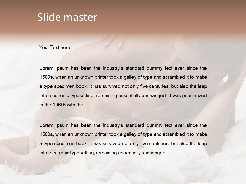 Beauty Healthy Couple PowerPoint Template