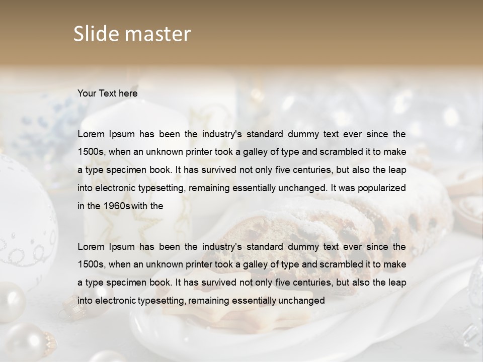 Decoration Food Holiday PowerPoint Template