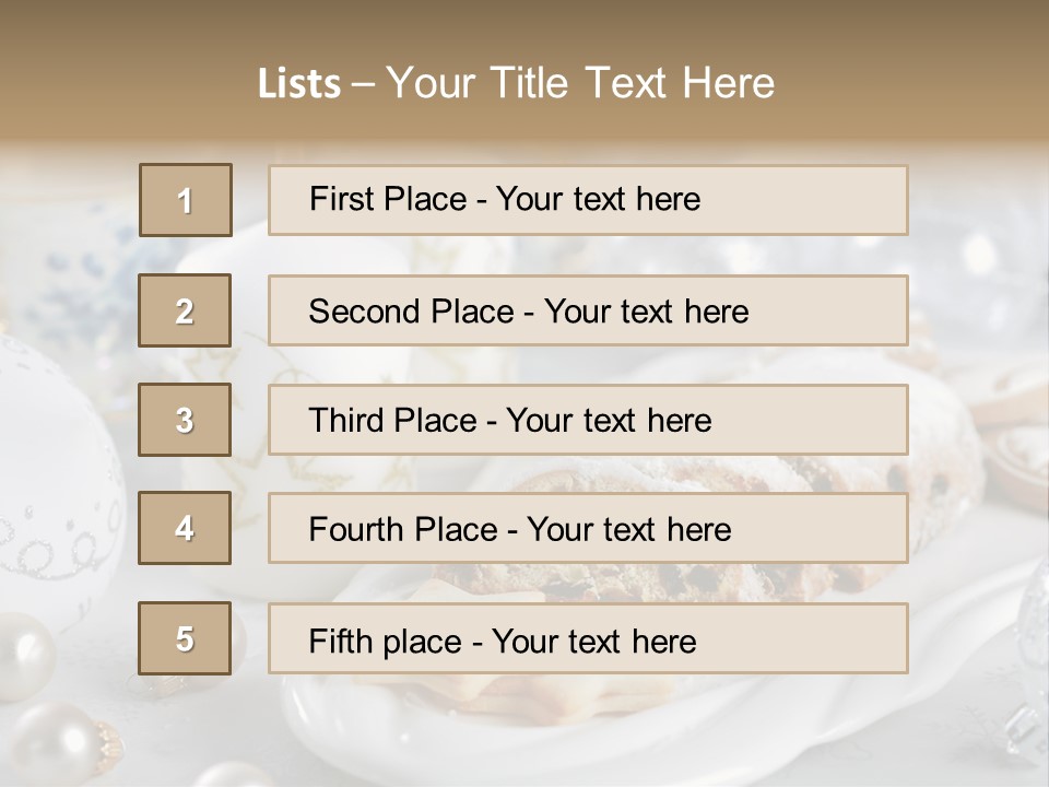 Decoration Food Holiday PowerPoint Template