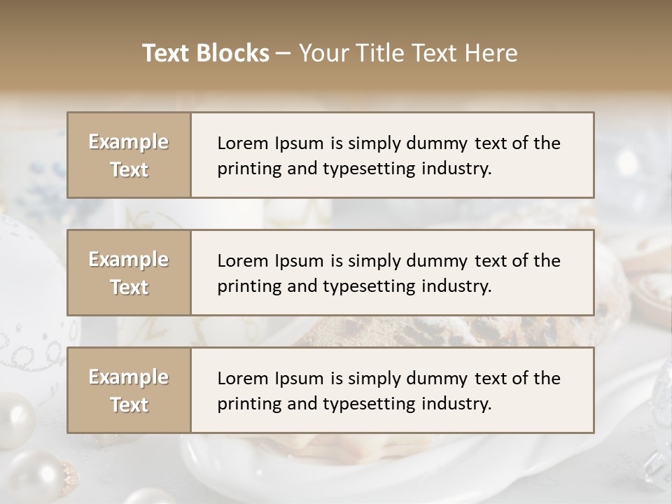 Decoration Food Holiday PowerPoint Template