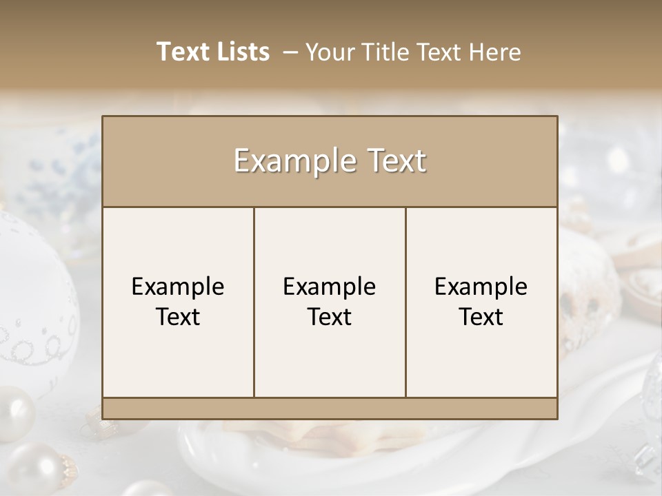 Decoration Food Holiday PowerPoint Template