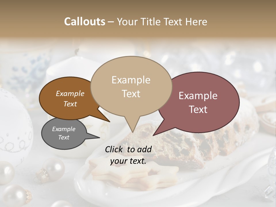 Decoration Food Holiday PowerPoint Template