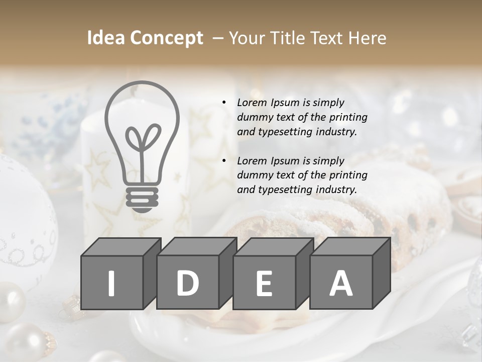 Decoration Food Holiday PowerPoint Template