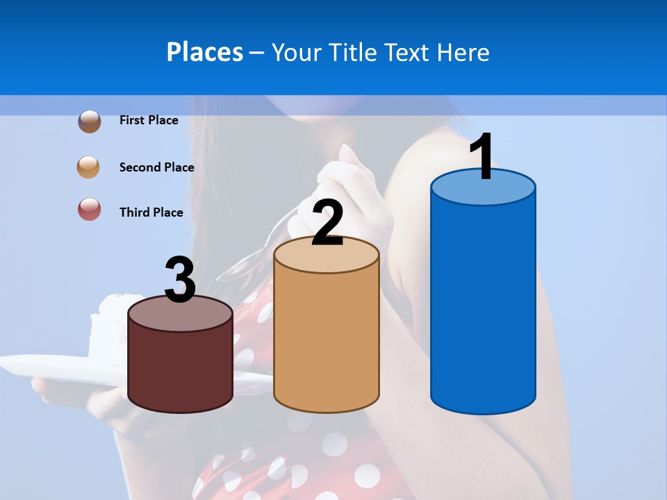 Cake Portrait Red PowerPoint Template