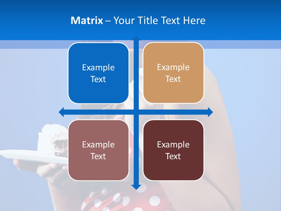 Cake Portrait Red PowerPoint Template