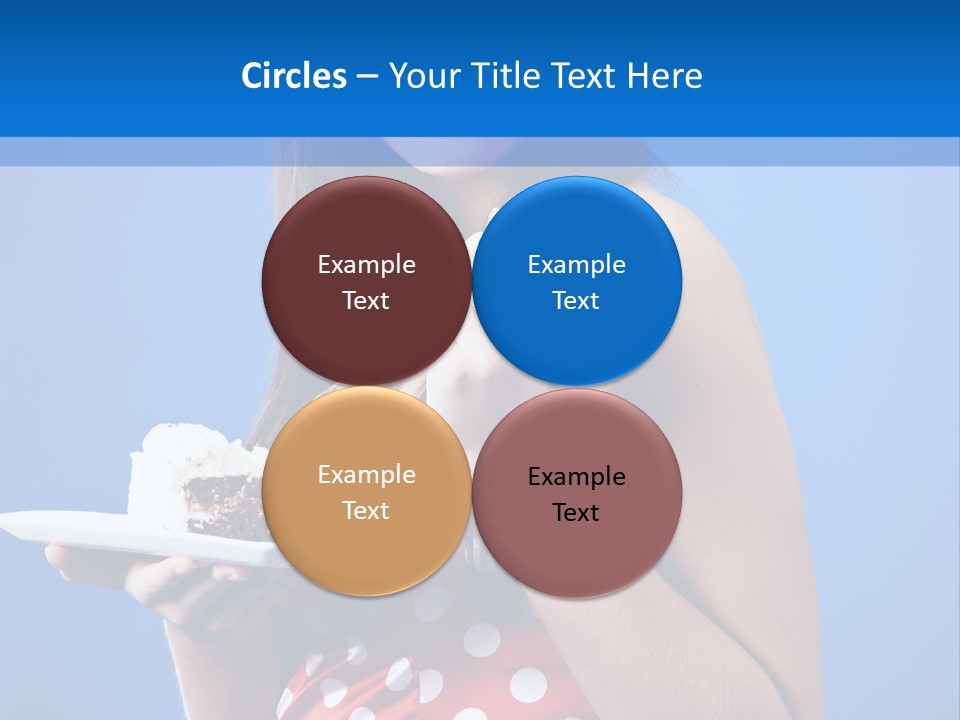 Cake Portrait Red PowerPoint Template