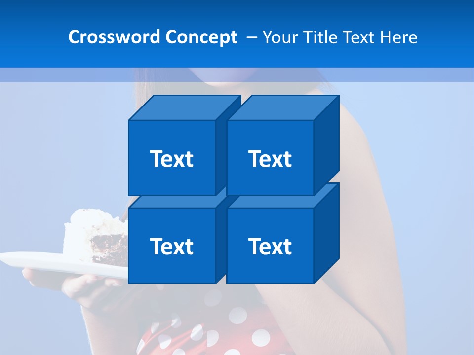 Cake Portrait Red PowerPoint Template