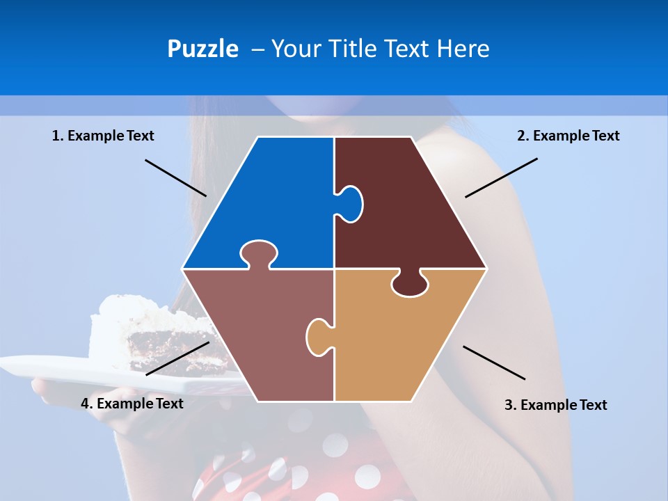 Cake Portrait Red PowerPoint Template