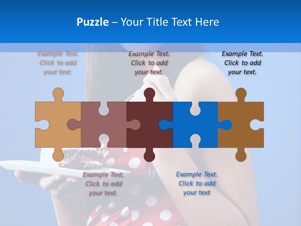 Cake Portrait Red PowerPoint Template