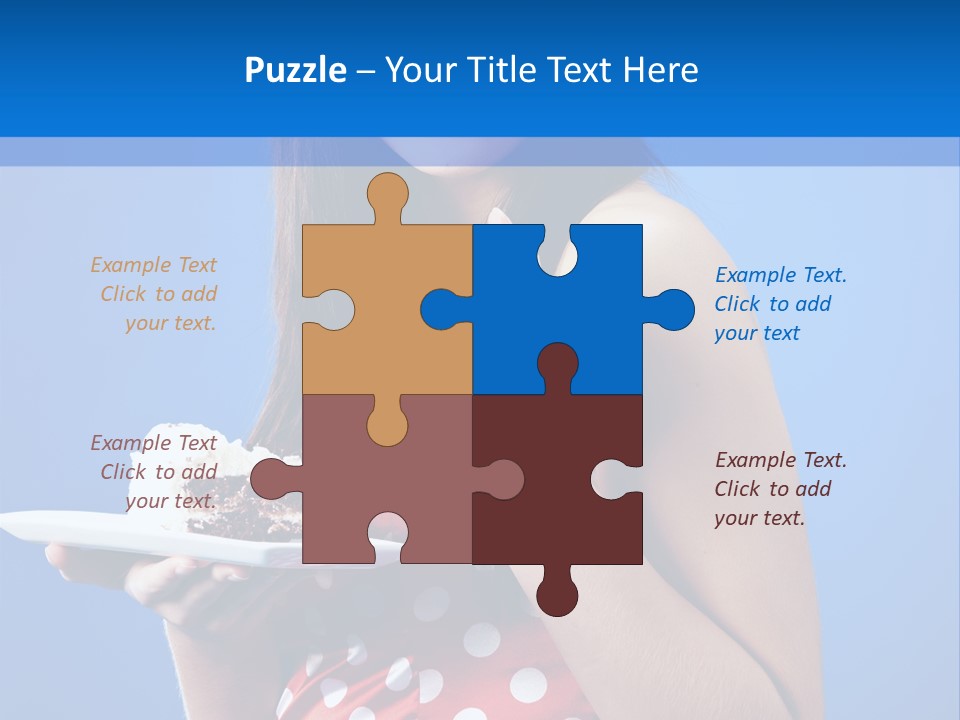 Cake Portrait Red PowerPoint Template