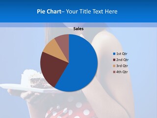 Cake Portrait Red PowerPoint Template