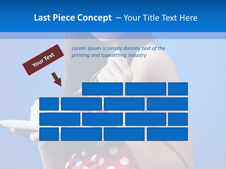 Cake Portrait Red PowerPoint Template