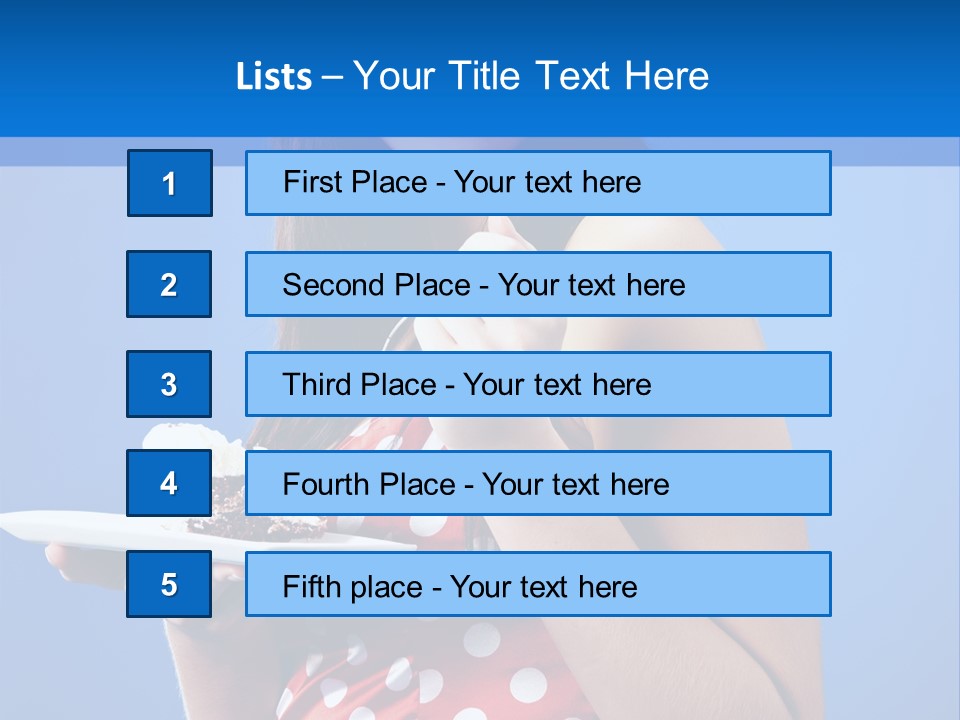 Cake Portrait Red PowerPoint Template
