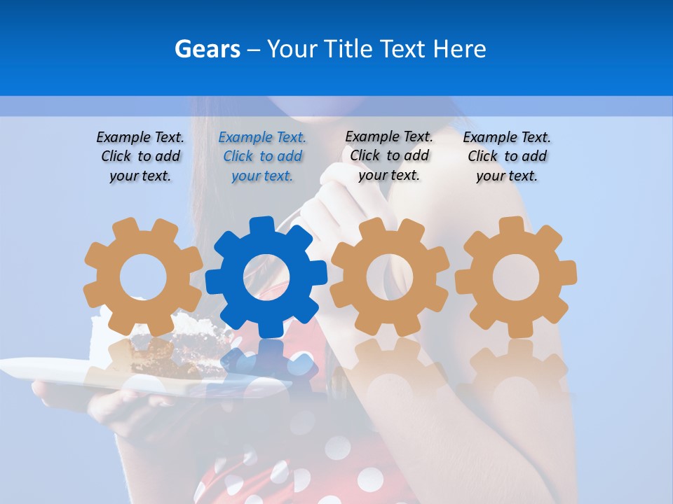 Cake Portrait Red PowerPoint Template