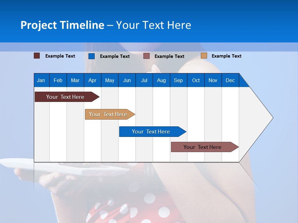 Cake Portrait Red PowerPoint Template