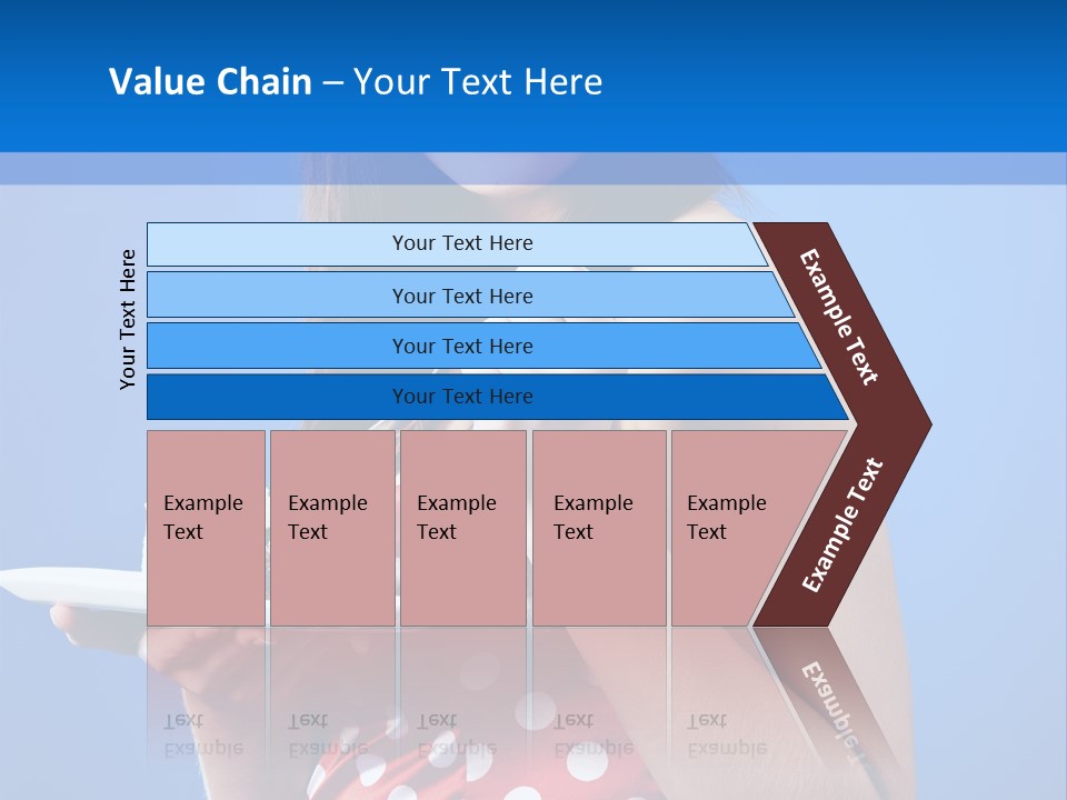 Cake Portrait Red PowerPoint Template