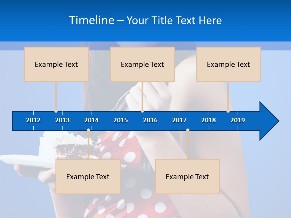 Cake Portrait Red PowerPoint Template