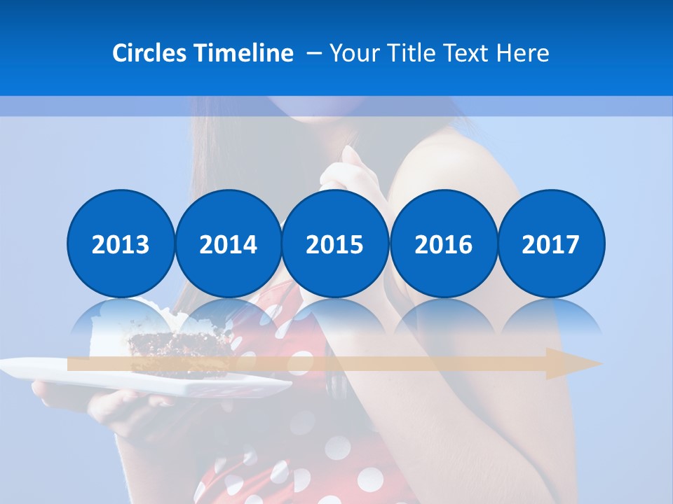 Cake Portrait Red PowerPoint Template