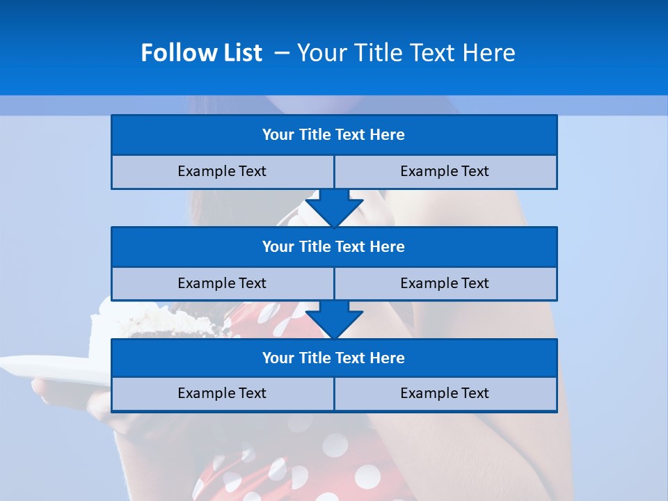 Cake Portrait Red PowerPoint Template