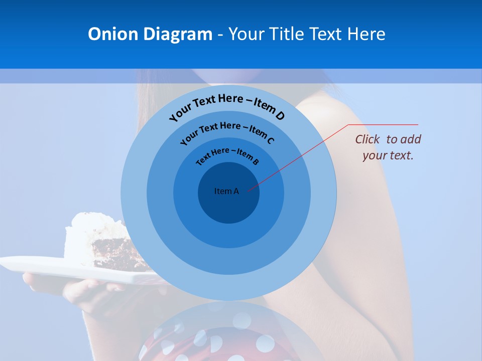 Cake Portrait Red PowerPoint Template