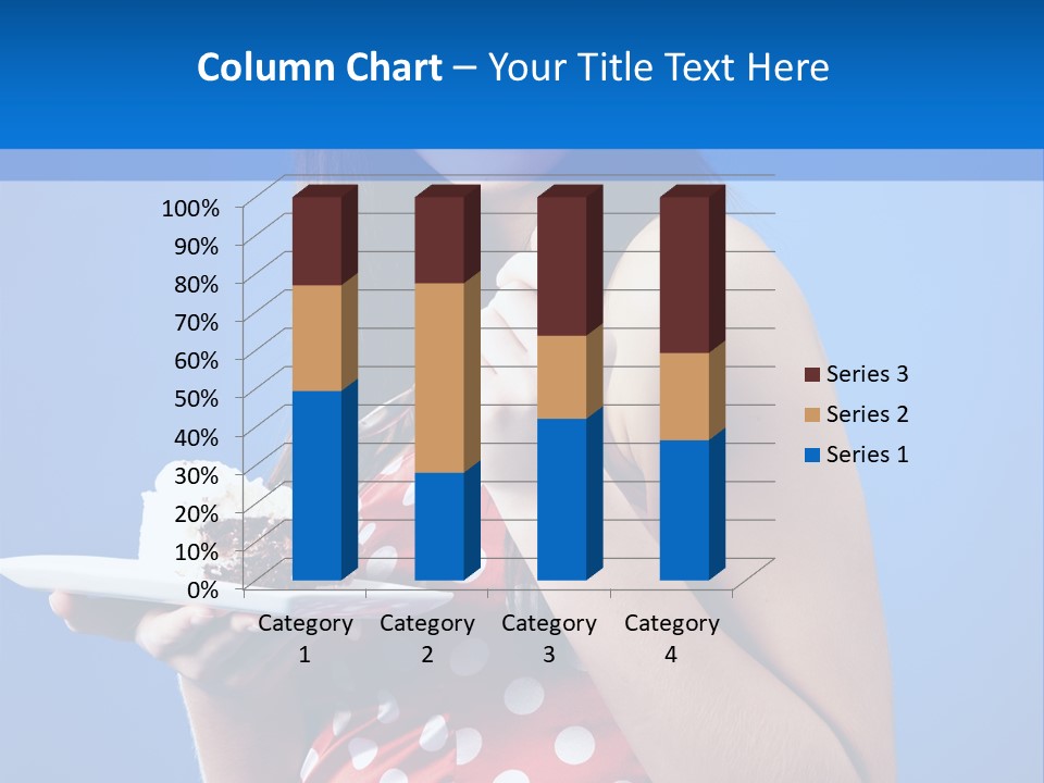 Cake Portrait Red PowerPoint Template