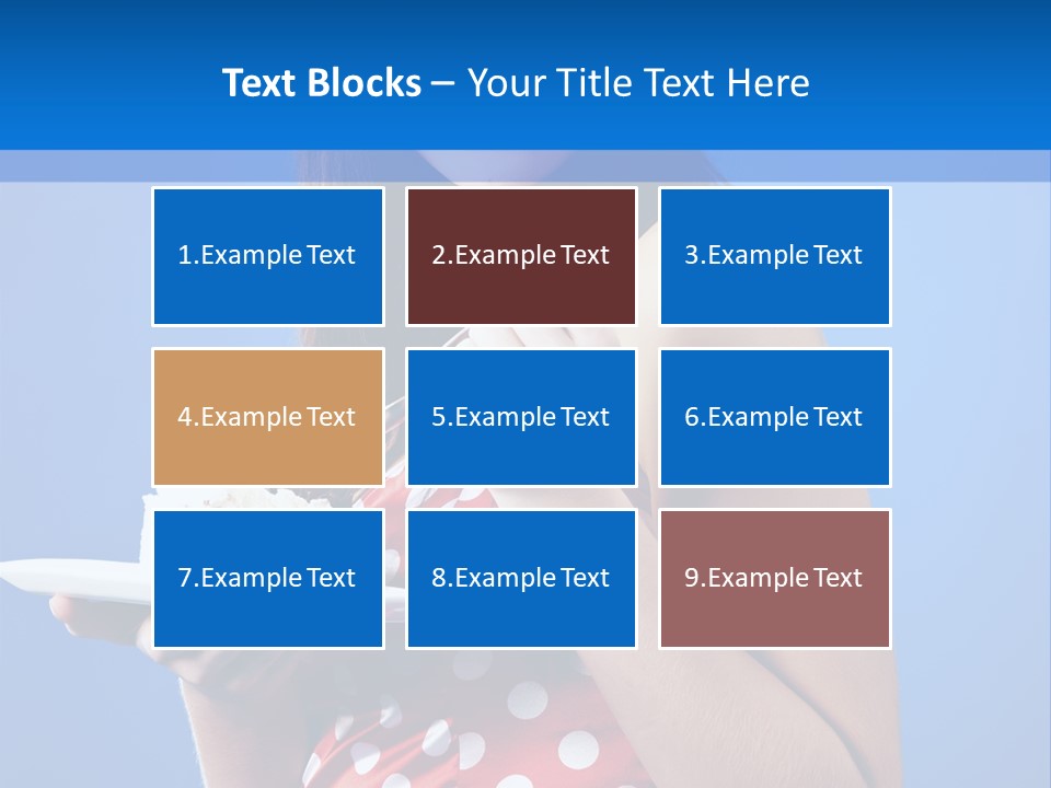 Cake Portrait Red PowerPoint Template