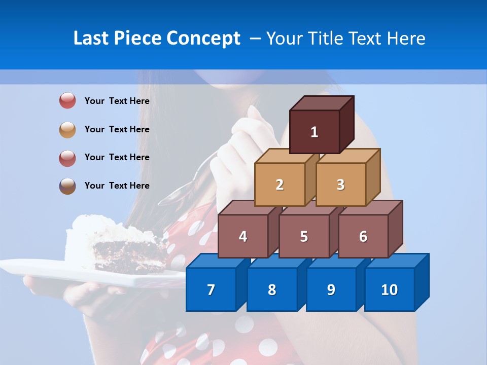 Cake Portrait Red PowerPoint Template