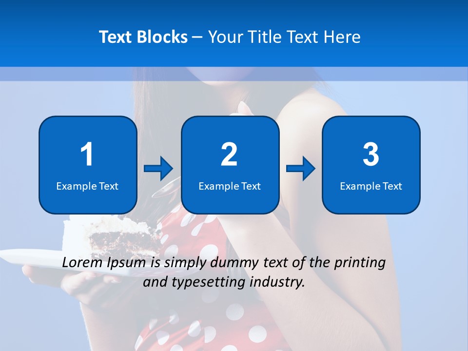 Cake Portrait Red PowerPoint Template