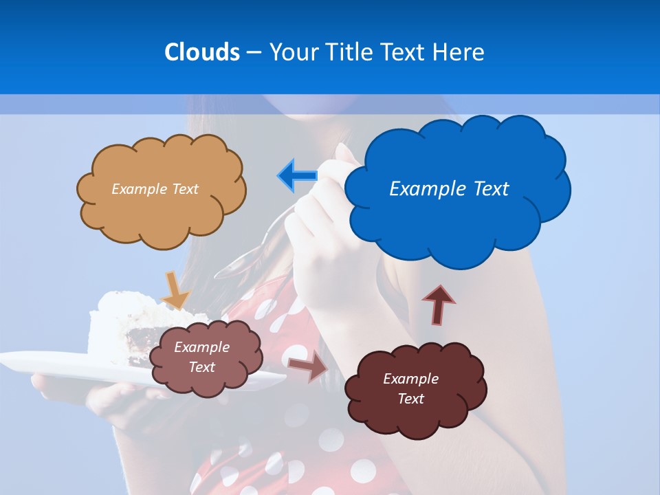 Cake Portrait Red PowerPoint Template