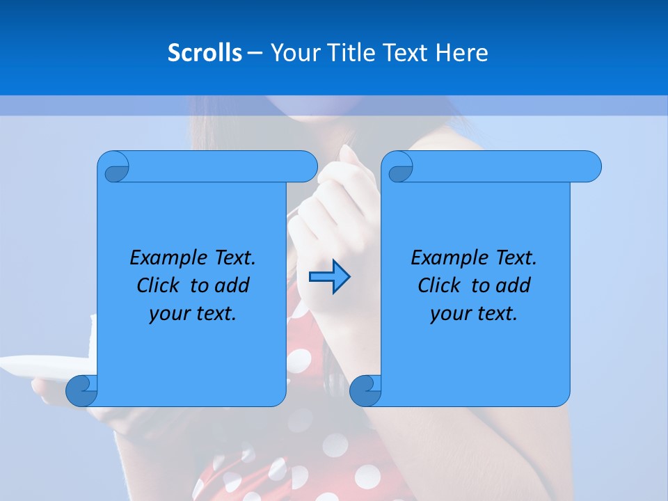 Cake Portrait Red PowerPoint Template