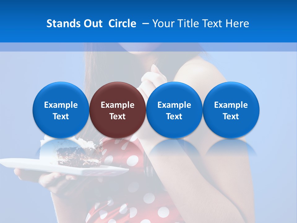 Cake Portrait Red PowerPoint Template