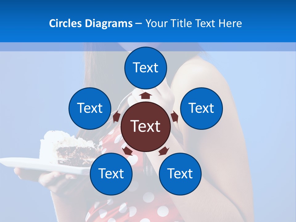 Cake Portrait Red PowerPoint Template