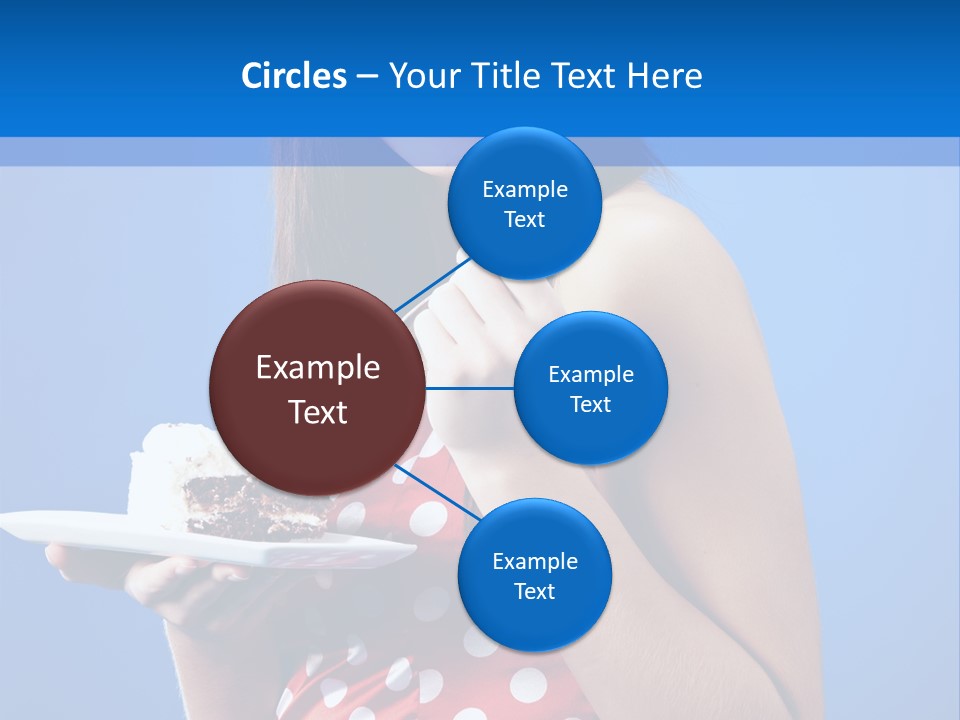 Cake Portrait Red PowerPoint Template