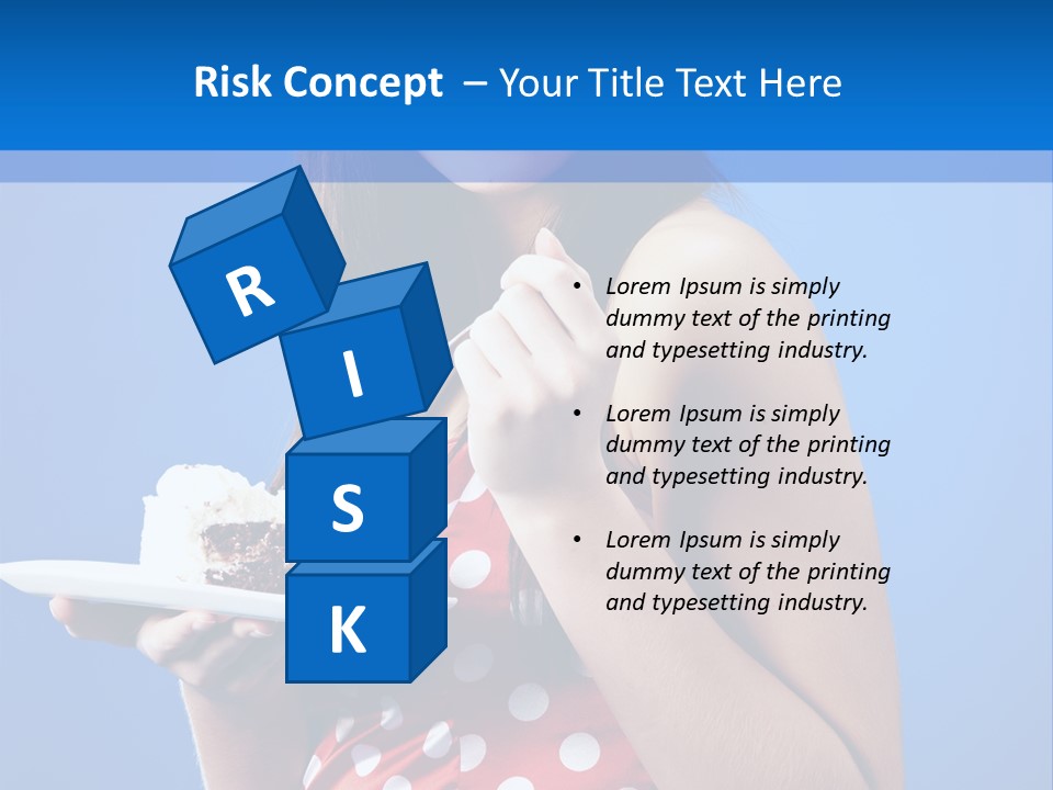 Cake Portrait Red PowerPoint Template