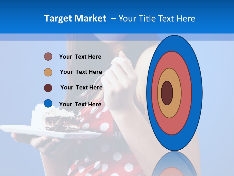 Cake Portrait Red PowerPoint Template