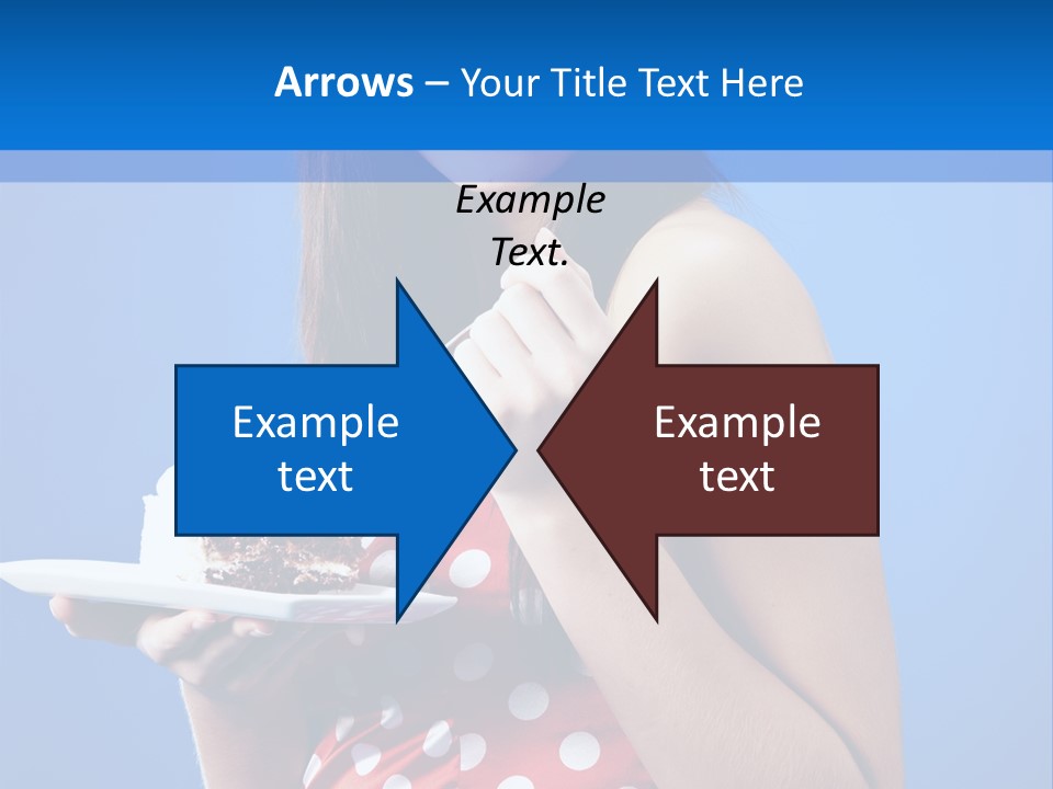 Cake Portrait Red PowerPoint Template