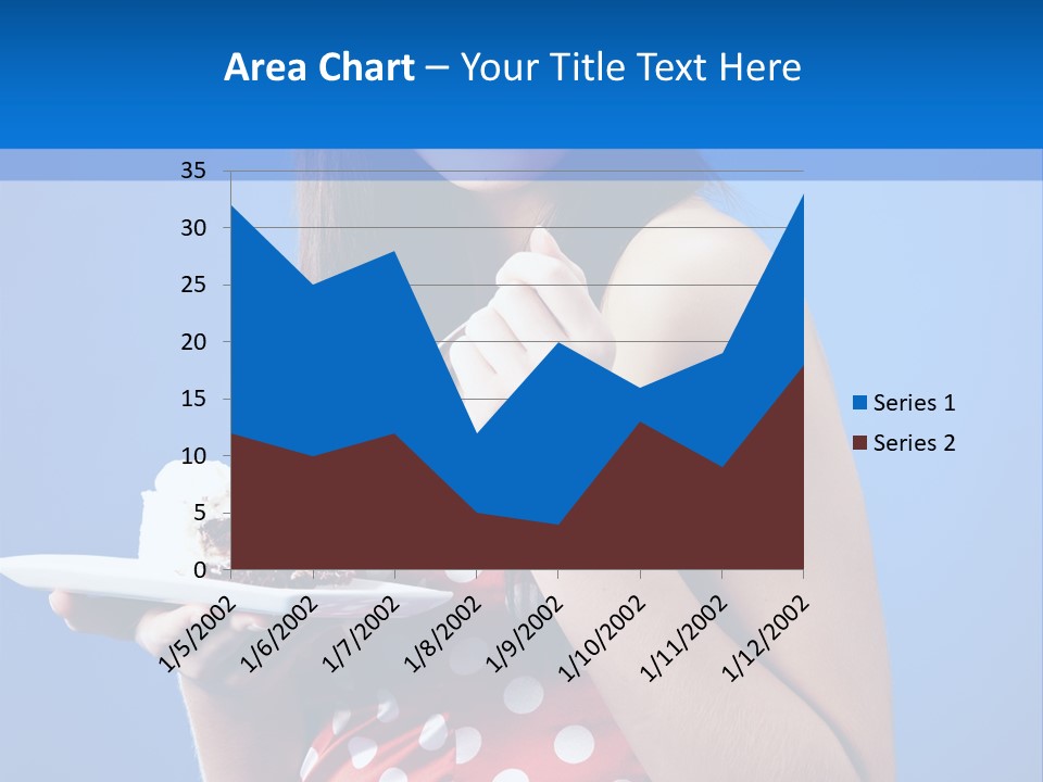 Cake Portrait Red PowerPoint Template