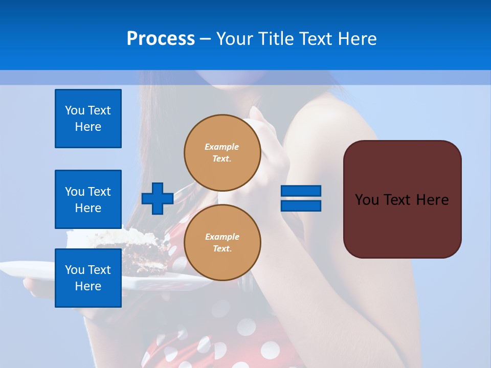 Cake Portrait Red PowerPoint Template