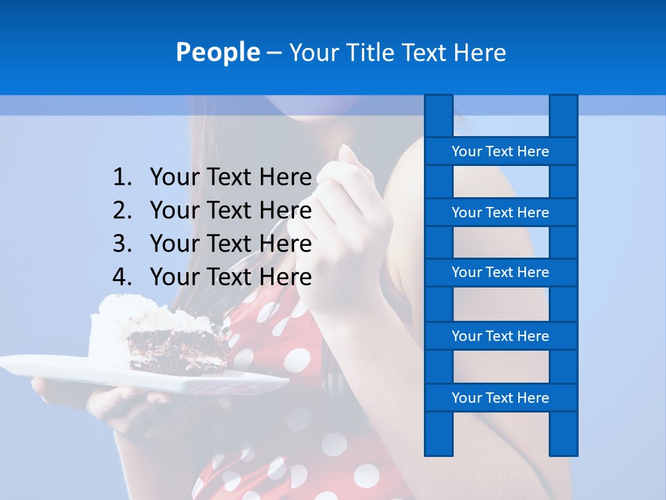 Cake Portrait Red PowerPoint Template