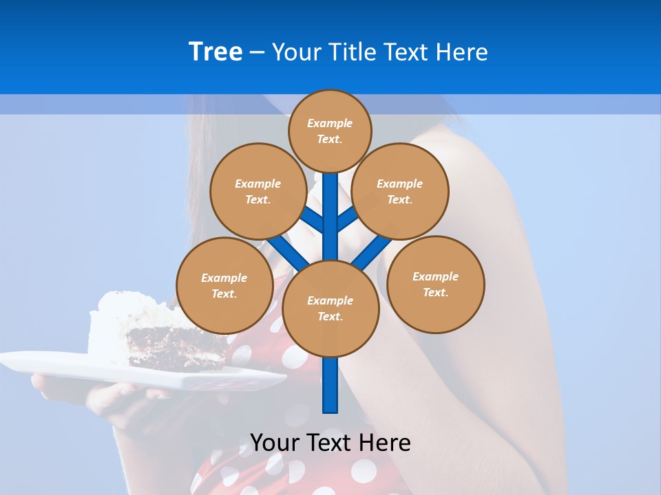 Cake Portrait Red PowerPoint Template